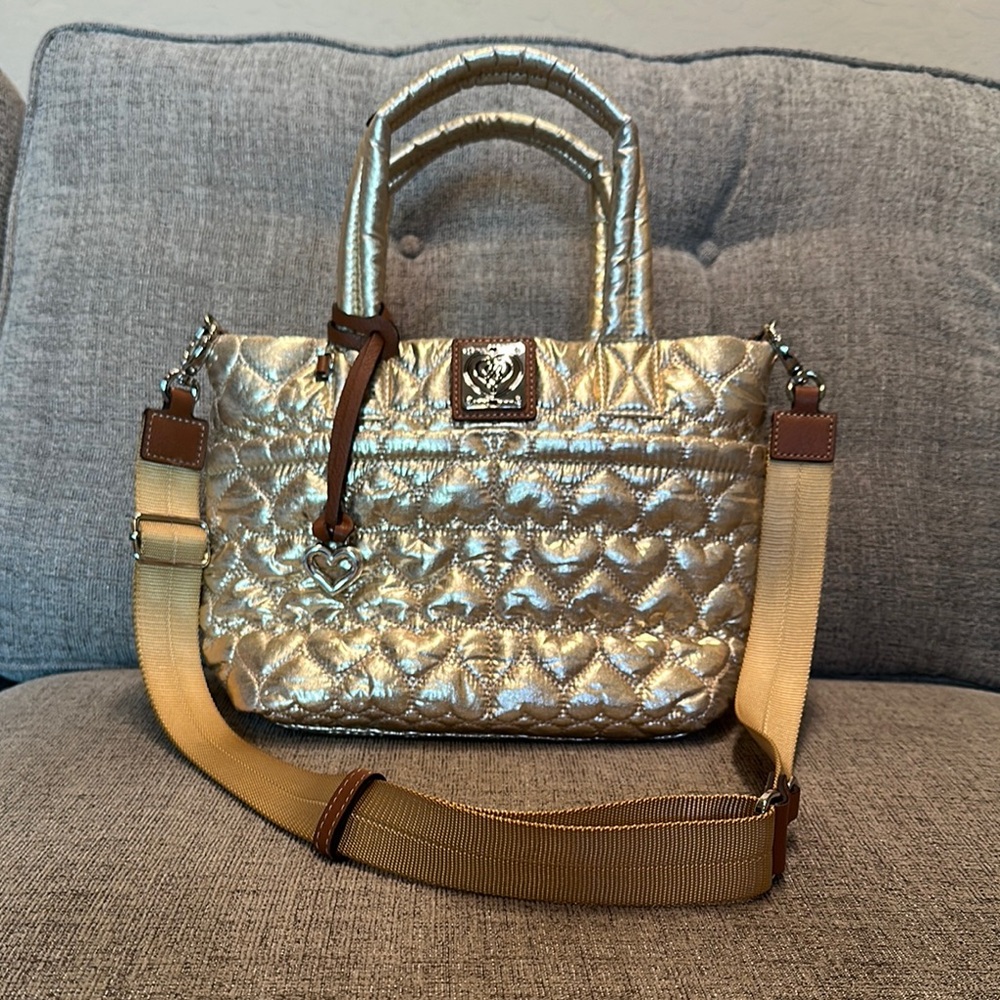 Gold Quilted Handbag